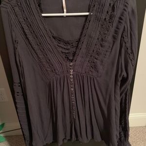 Free People Detailed Blouse NWOT